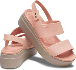 Crocs Brooklyn Womens Wedge Sandals pink