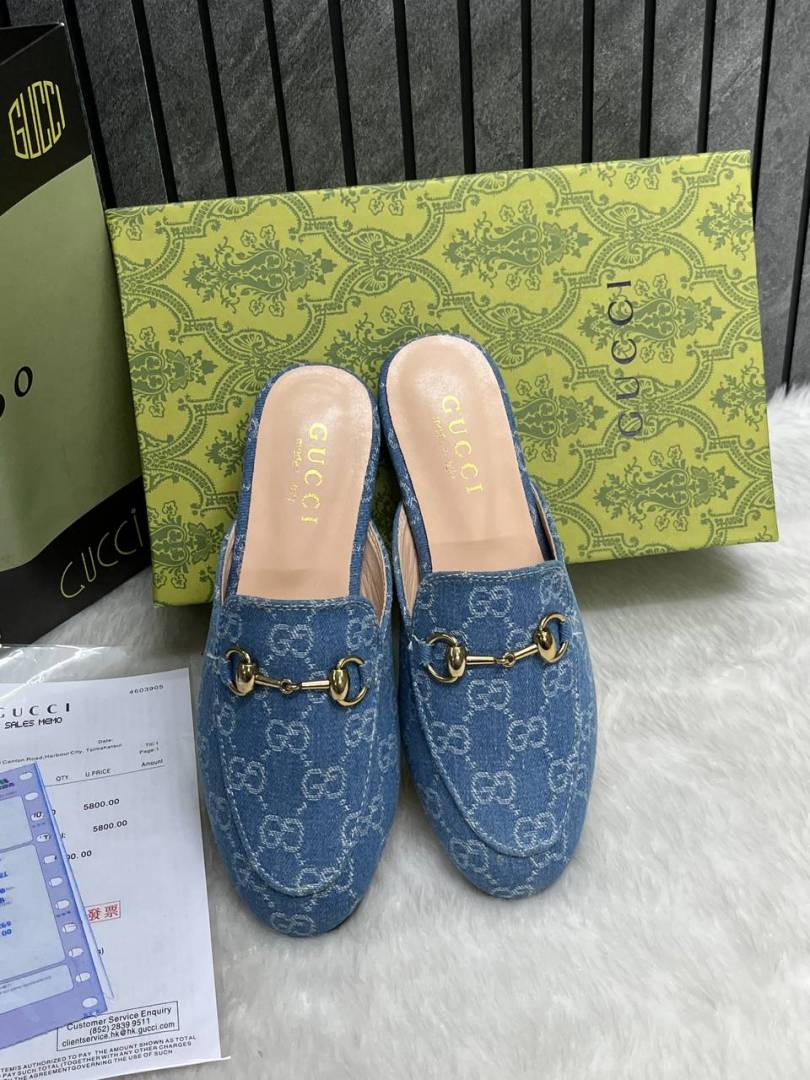 Gucci_GG_Princetown_Horsebit_Denim_Sandal_Mule_For_Women_With_Original_Box_And_Carry_Bag