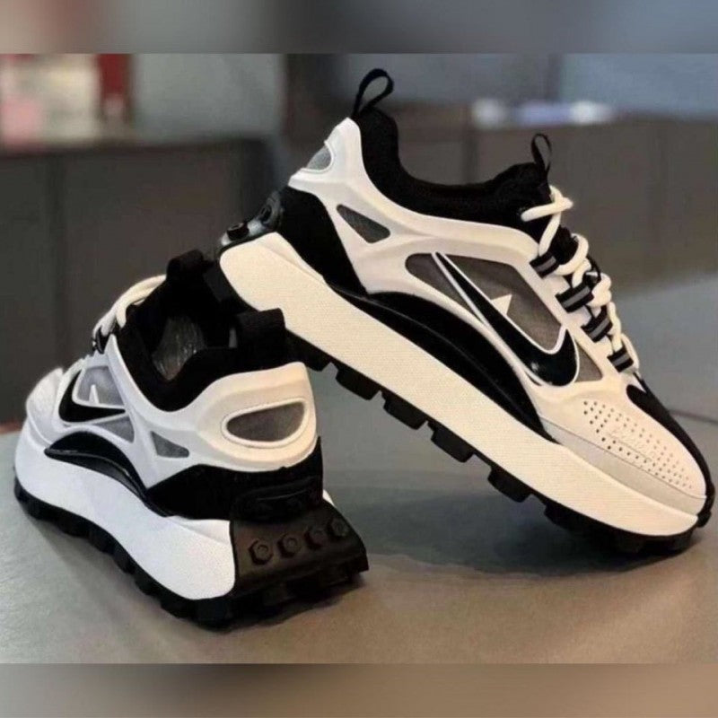 Nike bailleli platform sneaker black white