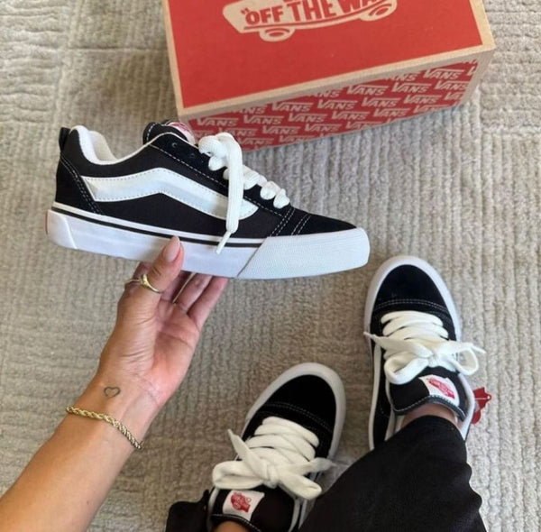 Vans KNU Skool Black White