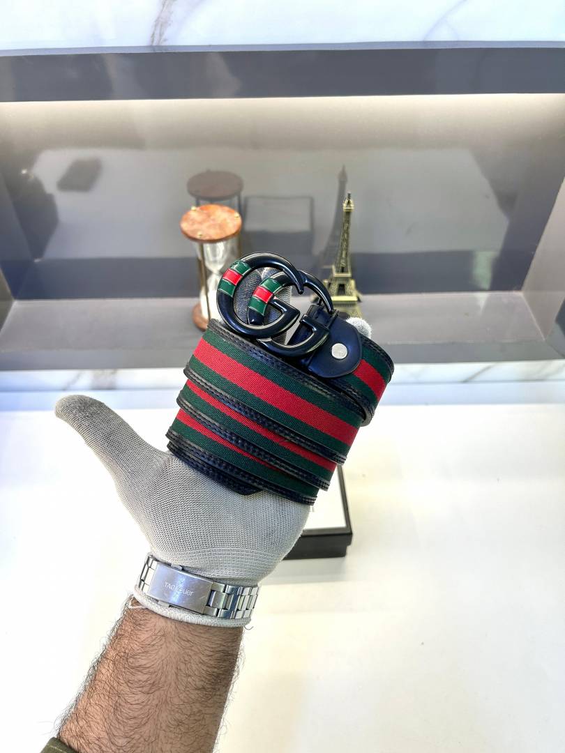 Gucci Black Red New Belt Fa 497