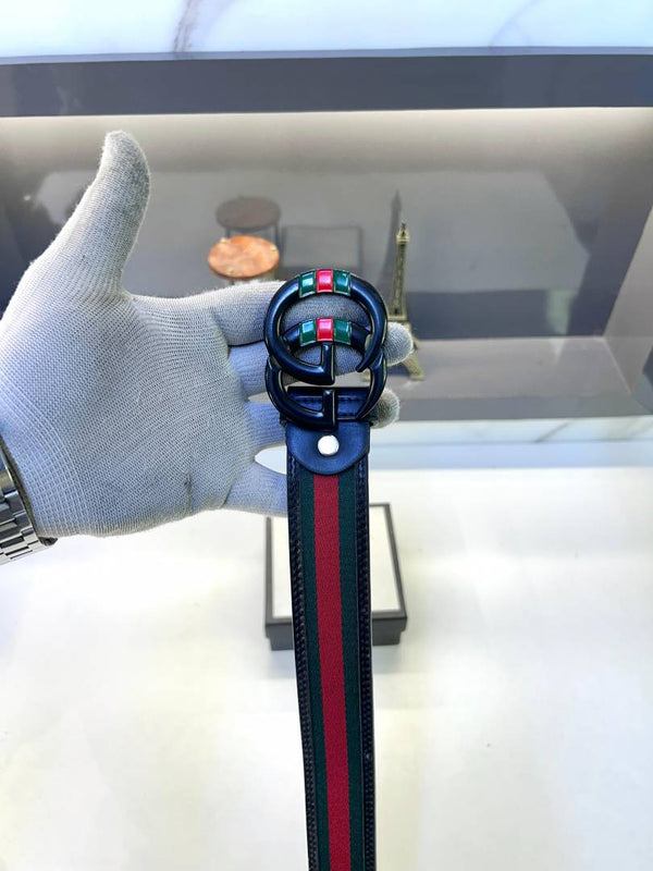 Gucci Black Red New Belt Fa 497