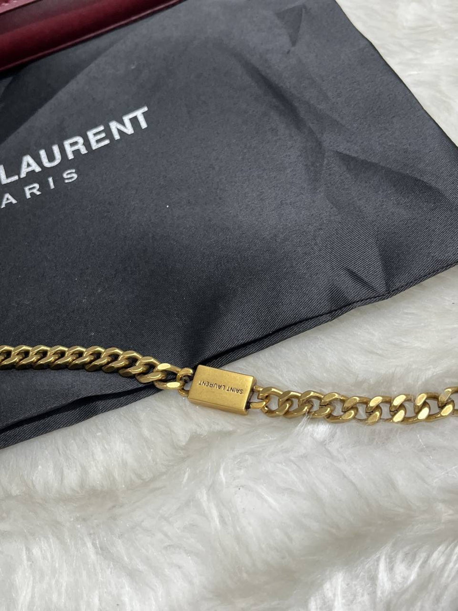 Ysl Kate Wine Shoulder Bag With Original Box - DustCover - Carrybag
