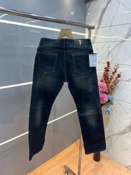 Tom forr Dark shade Straight Fit Premium Imported Stretchable Lycra Fabric Denim 3939