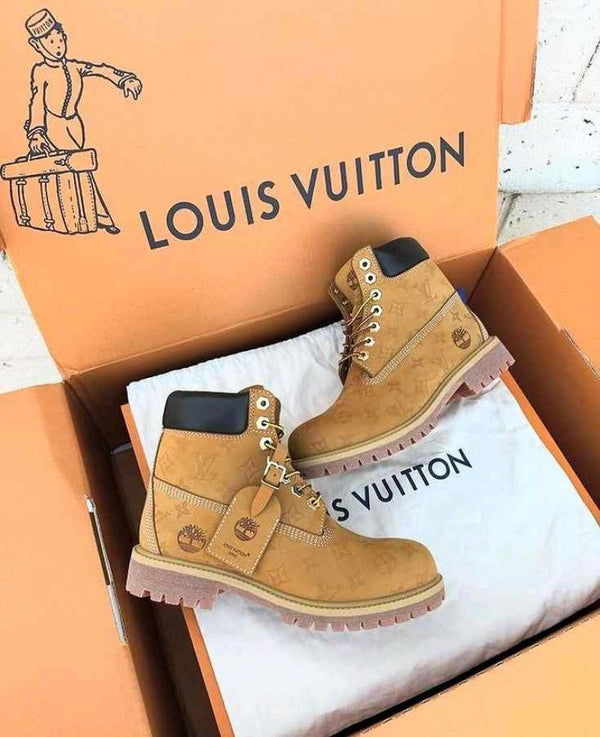 Louis Vuittonn X Timberland Ankle Boots