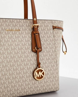 Michael182 Kors MK Voyager Tote Bag With Dust Bag (White - 182)