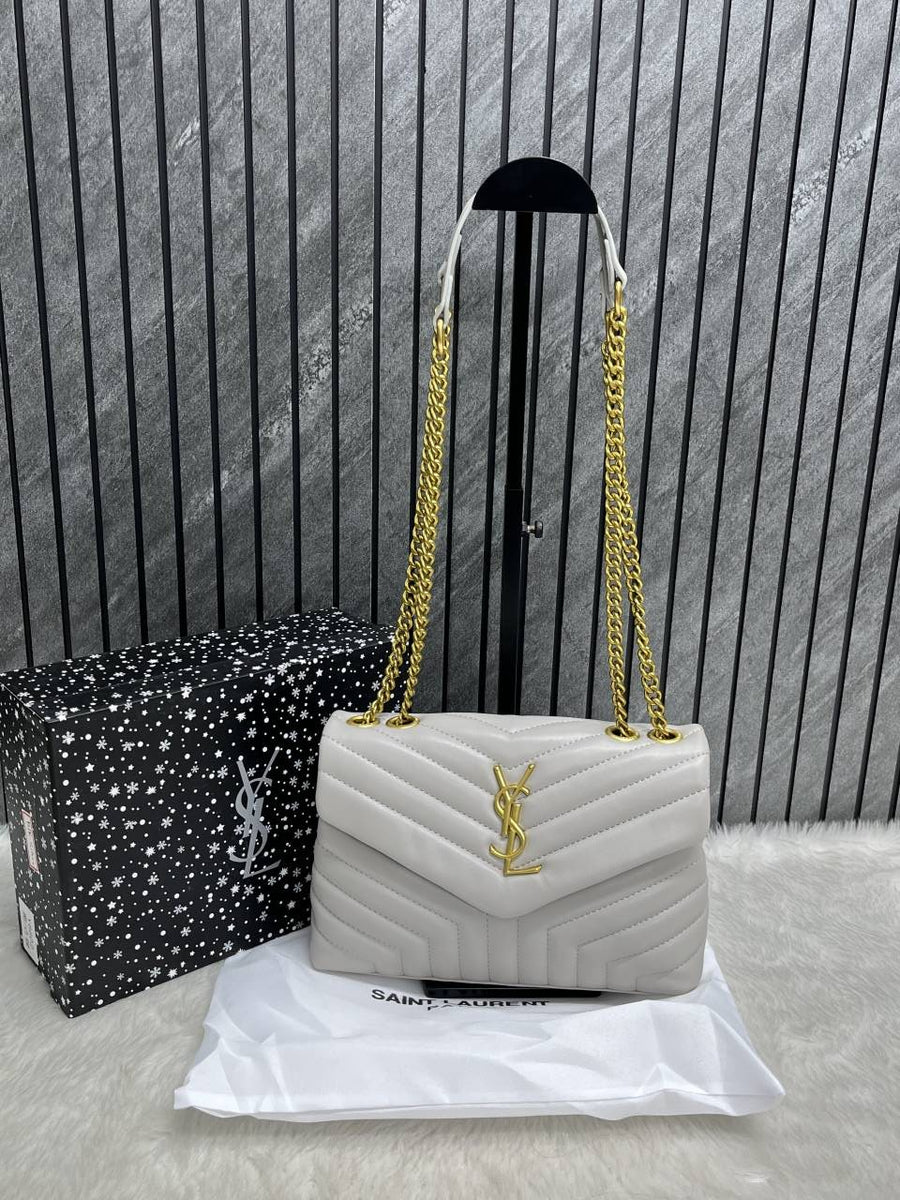 Ysl Lou Lou Soft Medium Shoulder Bag With Original Box & Dust Cover Packing