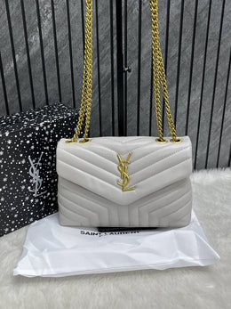 Ysl Lou Lou Soft Medium Shoulder Bag With Original Box & Dust Cover Packing
