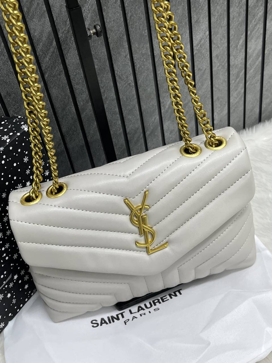 Ysl Lou Lou Soft Medium Shoulder Bag With Original Box & Dust Cover Packing
