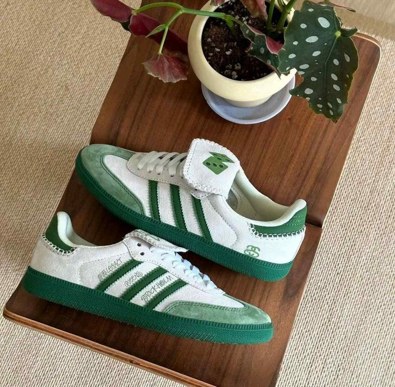Adidas SAMBA X STUSSY WHITE_GREEN 2064