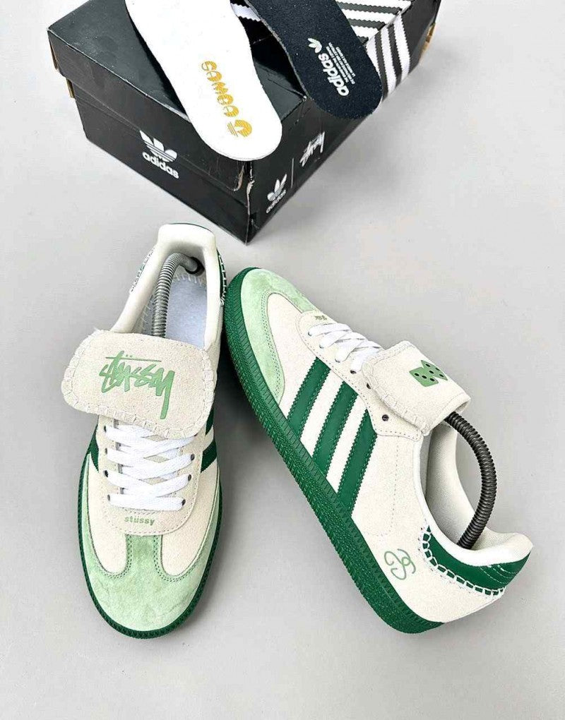 Adidas SAMBA X STUSSY WHITE_GREEN 2064