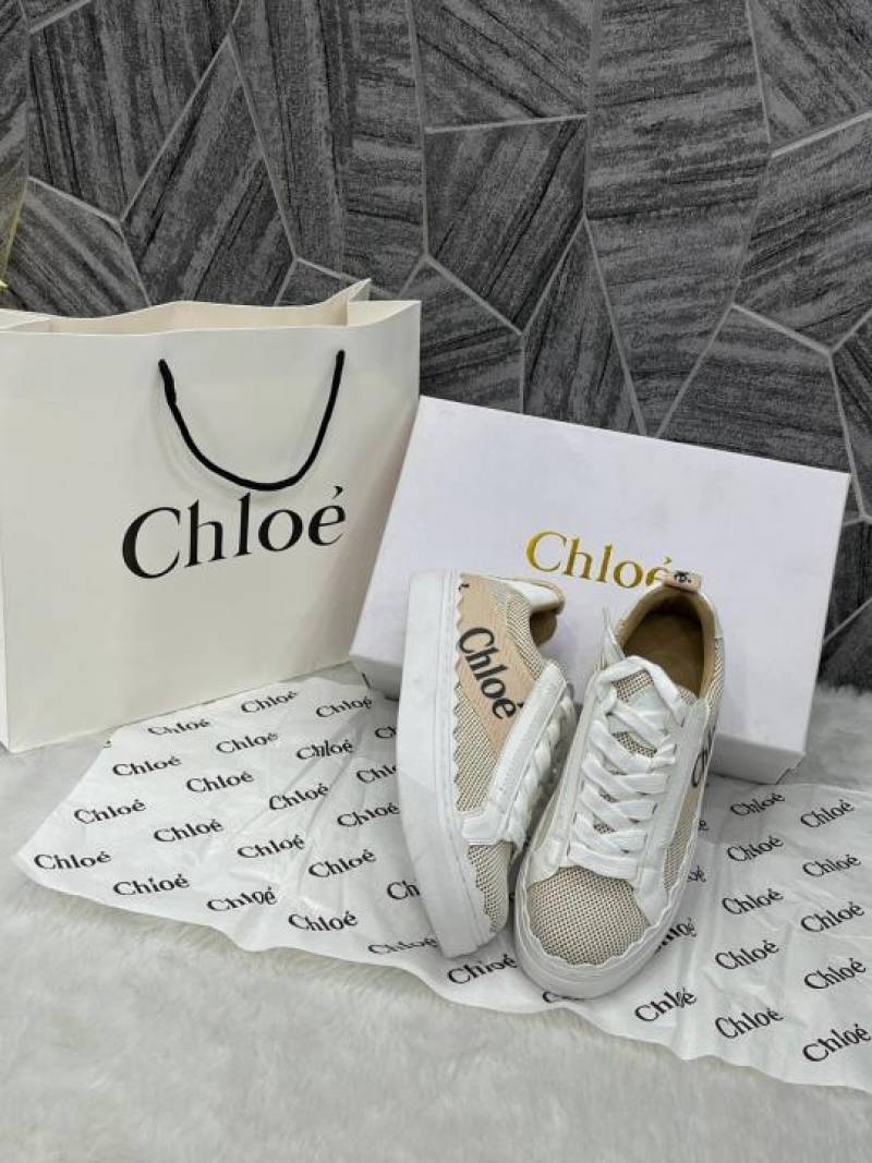 Chloe Fix Price Woody Sneakers For Woman With Original Box & Carry Bag