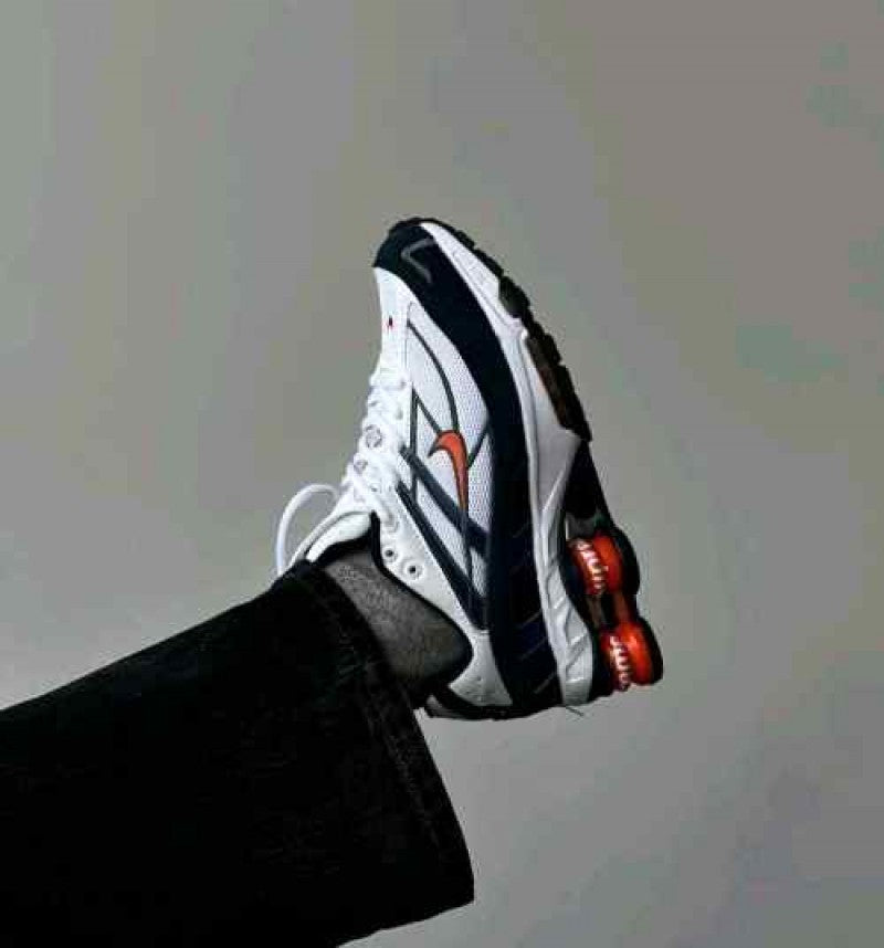 supreme X nikkee R4 shox Navy red
