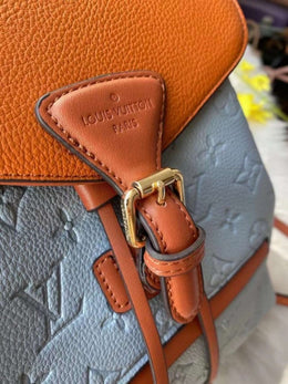 Louis Vuitton_LV Premium Unisex Backpack With Dust Bag (Blue Brown - 583)