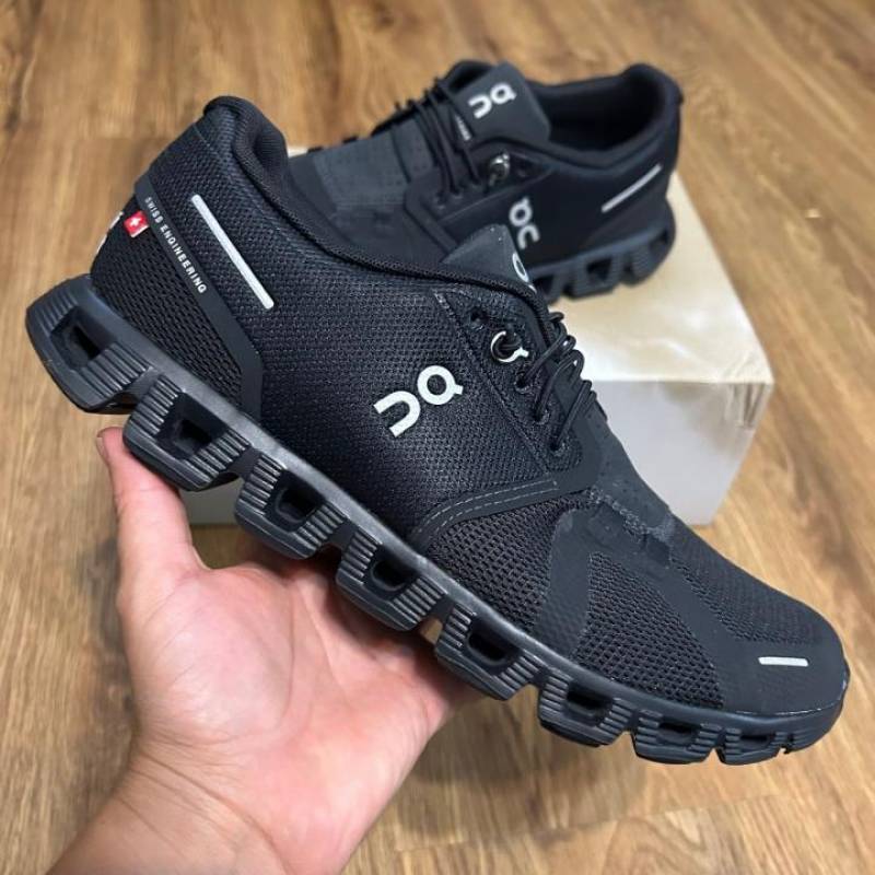 On Cloud 5 Running Waterproof Black sale