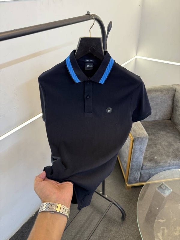 Hugo bos imported polo tshirt navy blue