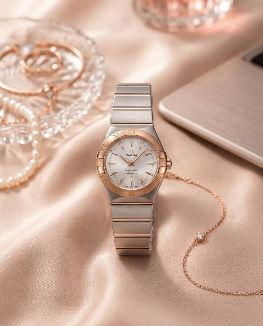 Omega Constellation Sedna 2Ton-Copper-Grey Womens