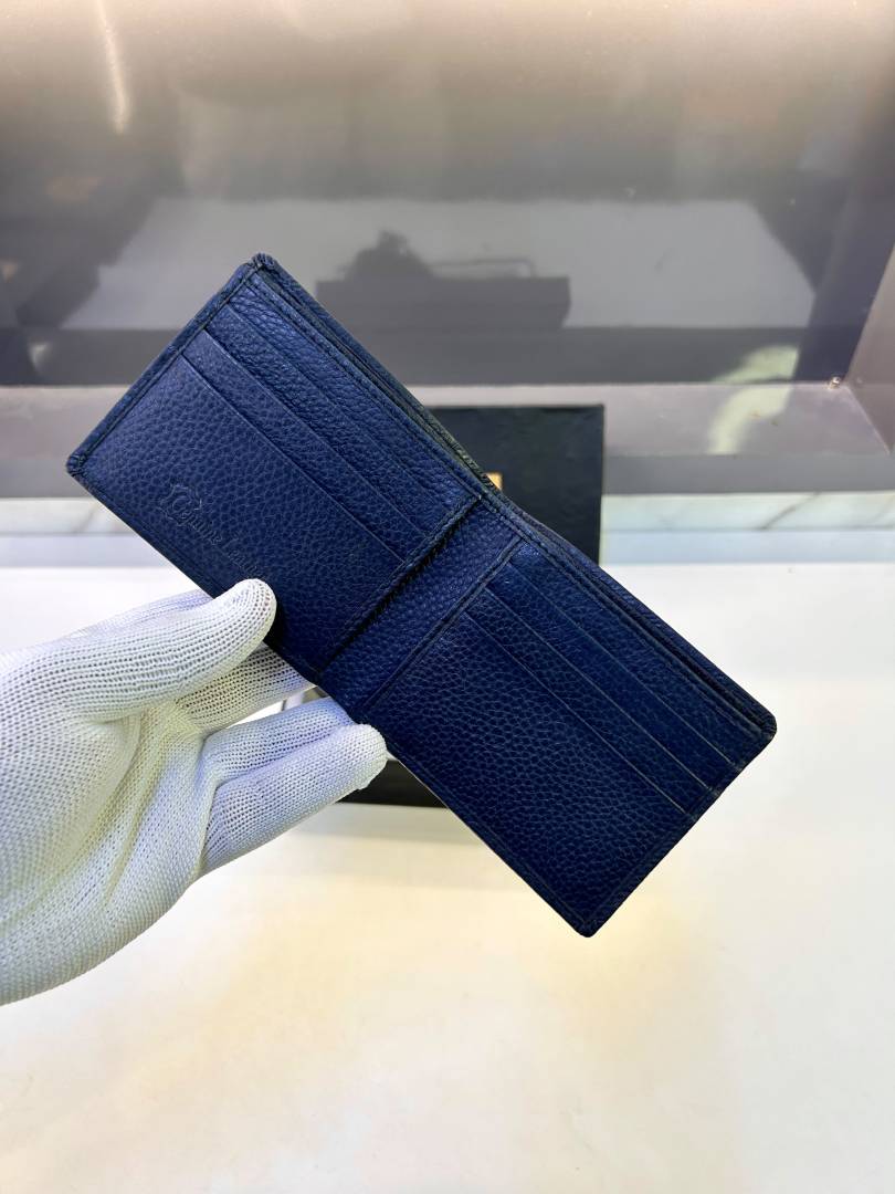 Burberry Blue Grey Belt & Wallet Combo Fa 723
