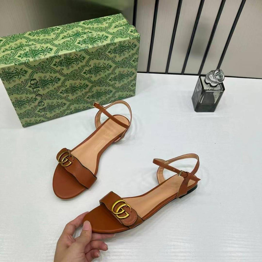 Gucci_GG_Brown_Cognac_Sandals_For_Her_With_Original_Box_And_Carry_Bag