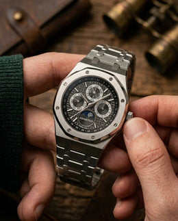 Audemars_Piguer Royal Oak Calendar Automatic silver Black