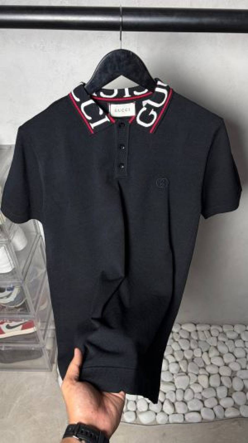 Gucci_ Premium Imported Knit Polo T-Shirt 1565