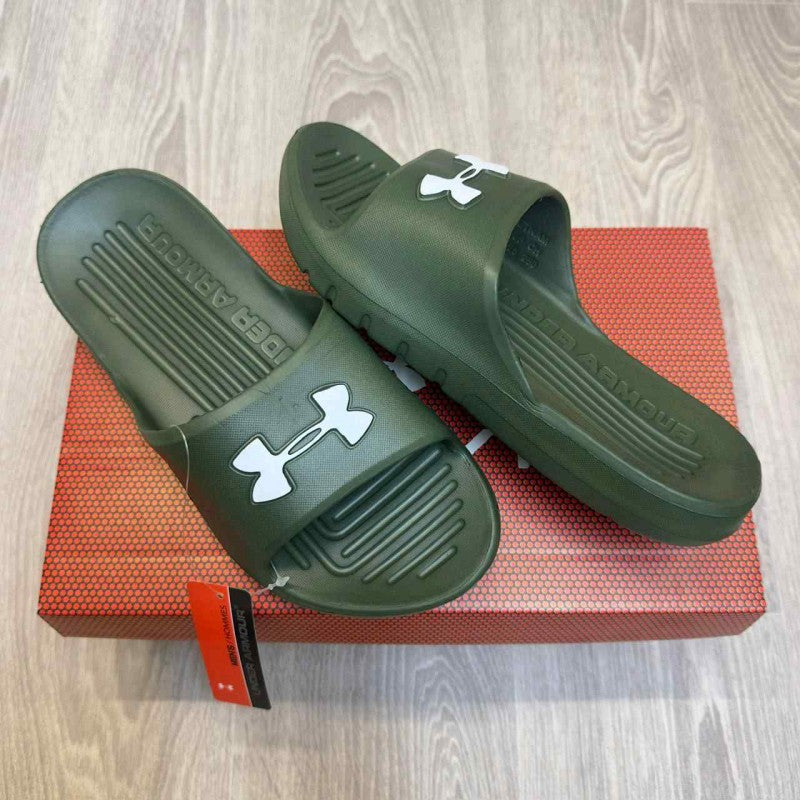 Under Armor Core PTH Green Slides