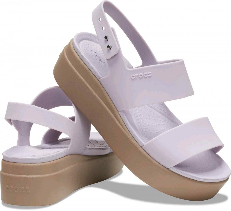 Crocs brooklyn slingback low wedge sandals Mujer