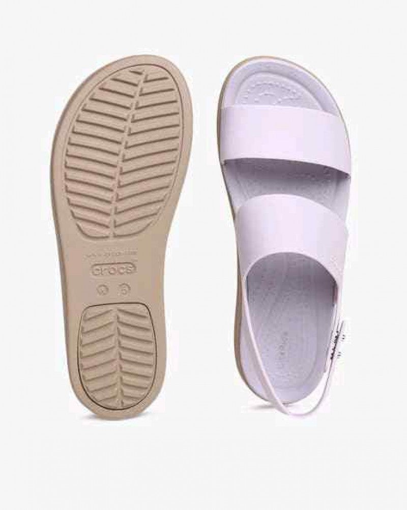 Crocs brooklyn slingback low wedge sandals Mujer