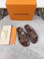 Louis Vuitton OASIS MULE PREMIUM SLIDE BROWN 002