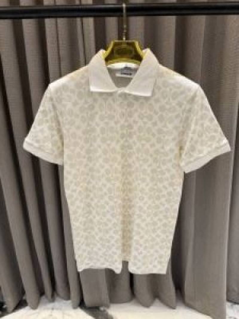 Coach Full Monogram Polo T-shirt Cream