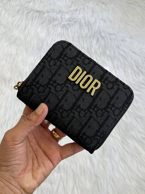Dior_105_Black_Mini_Zippy_Wallet_With_OriginalBox