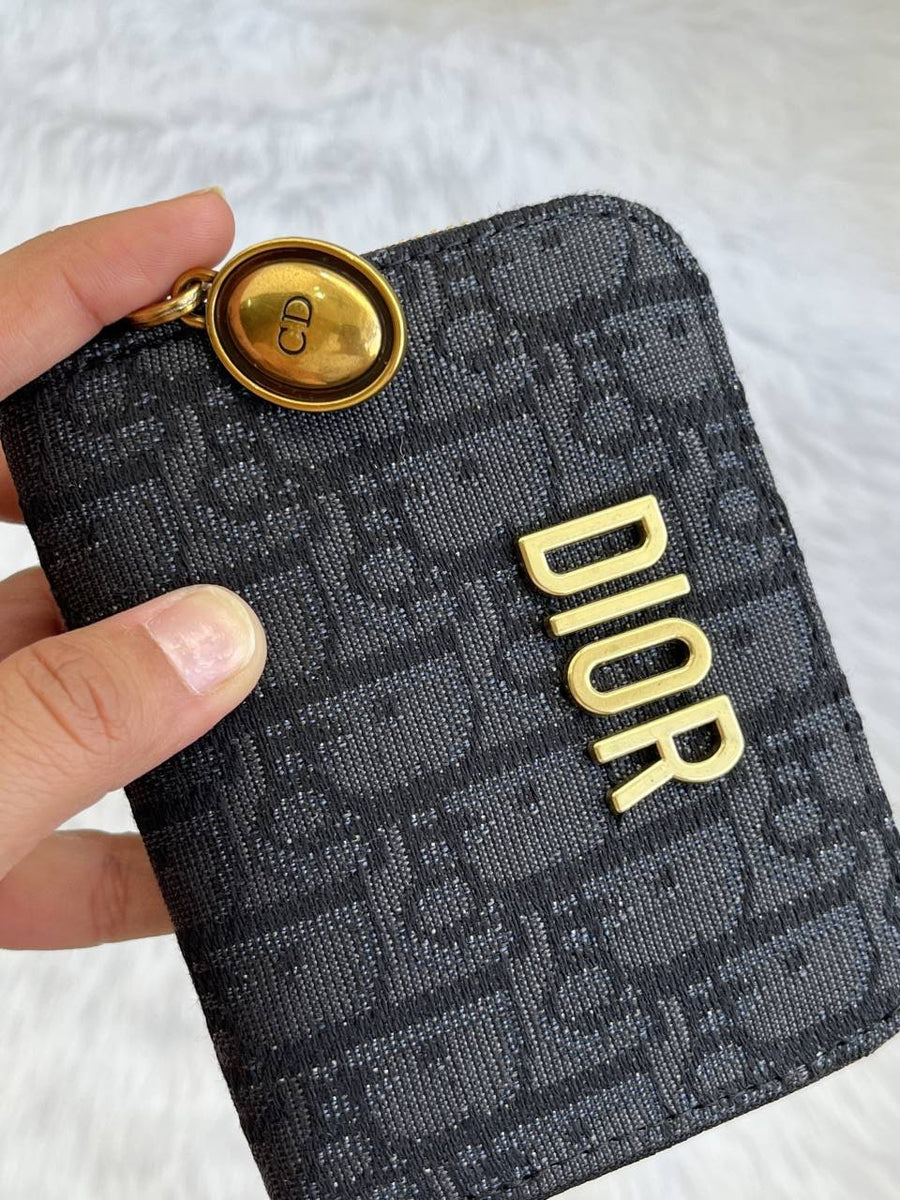 Dior_105_Black_Mini_Zippy_Wallet_With_OriginalBox