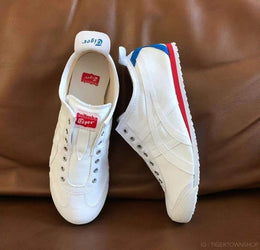 tigerr MEXICO 66 SLIP ON WHITE RED BLUE