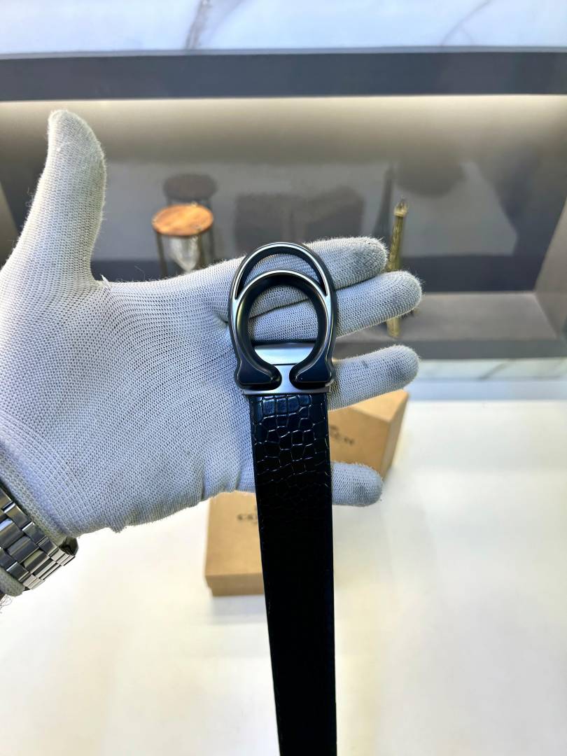 Coach Grey Reversible Belt Fa 614