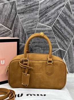 Miu Miu Suede Arcadie Brown With original Box