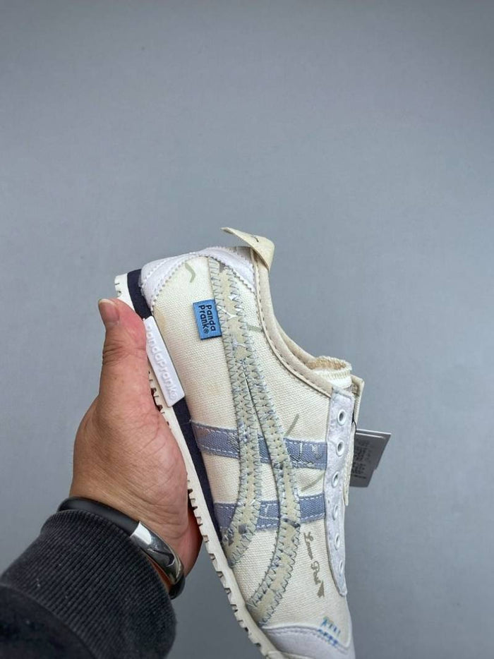 Panda Prank x Onisuka Tigar Mexico 66 Slip On style idea