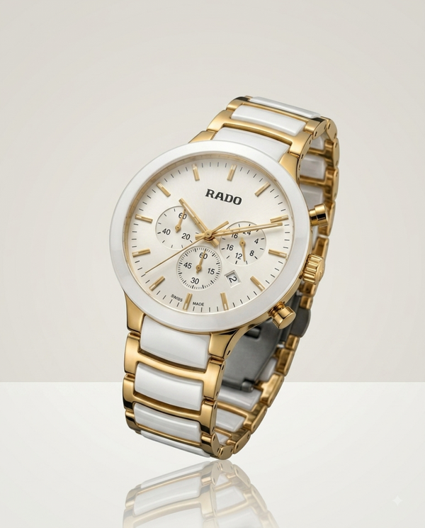 Rado centrix chronograph 2 ton White-gold