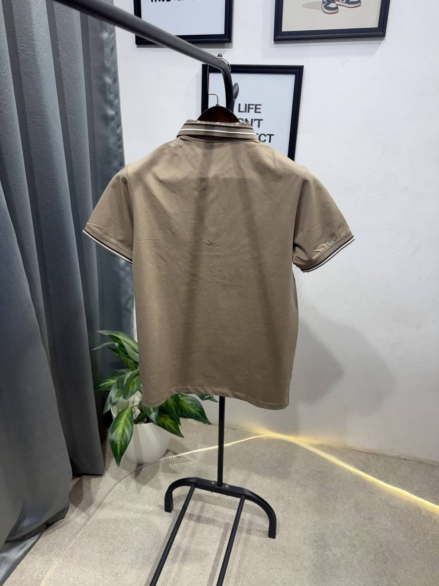 Hugo bos box pack imported polo tshirt beige
