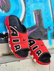 Nike air uptempo slide Red