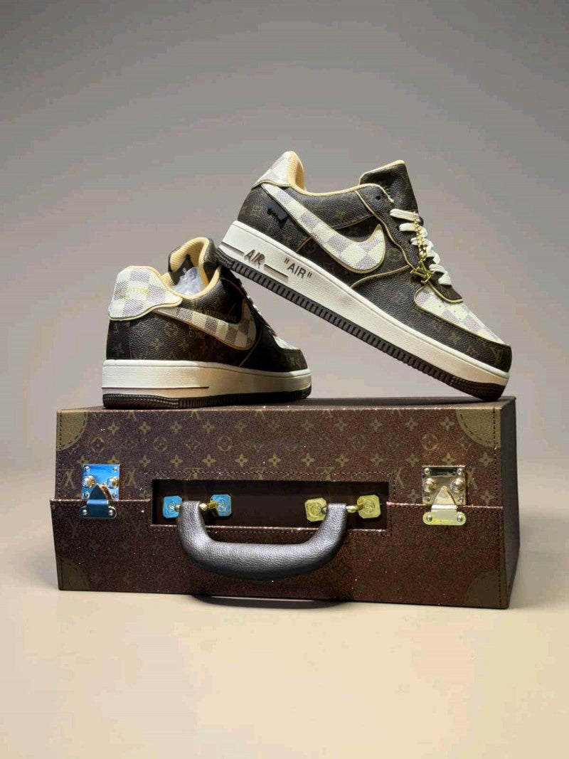 Nike X Loiuss Vuitton AirForce 1 Pilot Case (Double Box) UA Quality (With Lv Suitcase)