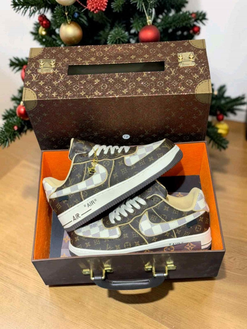 Nike X Loiuss Vuitton AirForce 1 Pilot Case (Double Box) UA Quality (With Lv Suitcase)