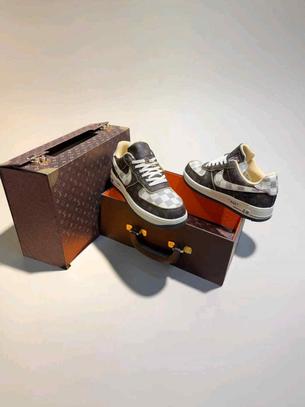 Nike X Loiuss Vuitton AirForce 1 Pilot Case (Double Box) UA Quality (With Lv Suitcase)