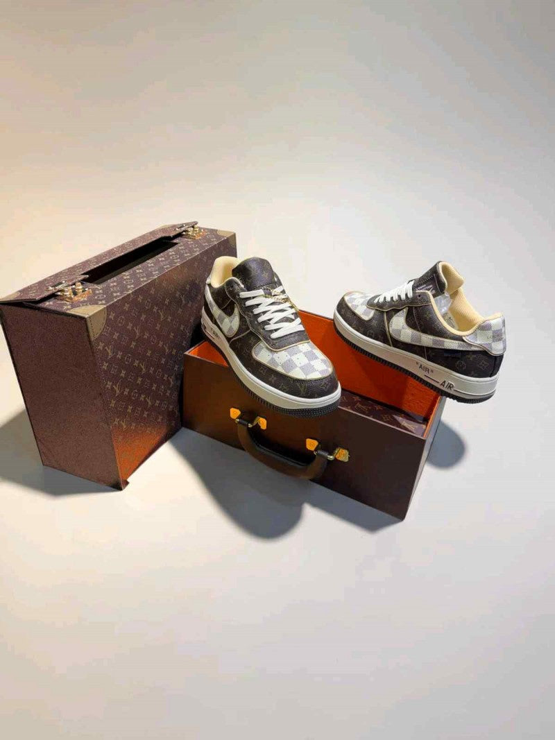 Nike X Loiuss Vuitton AirForce 1 Pilot Case (Double Box) UA Quality (With Lv Suitcase)