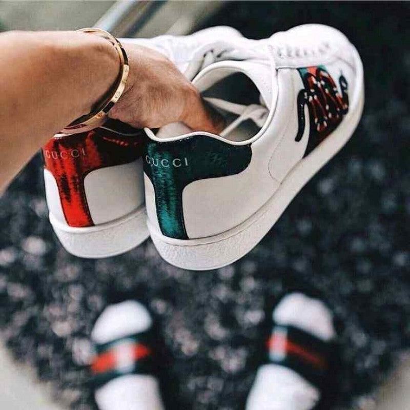 Gucci Aces Trainers Snake 6053