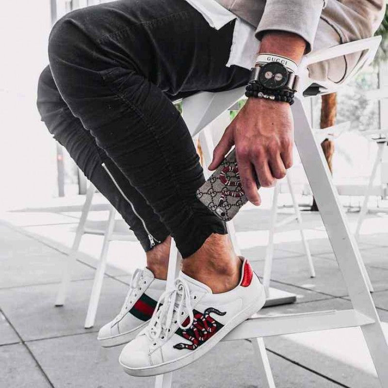 Gucci Aces Trainers Snake 6053