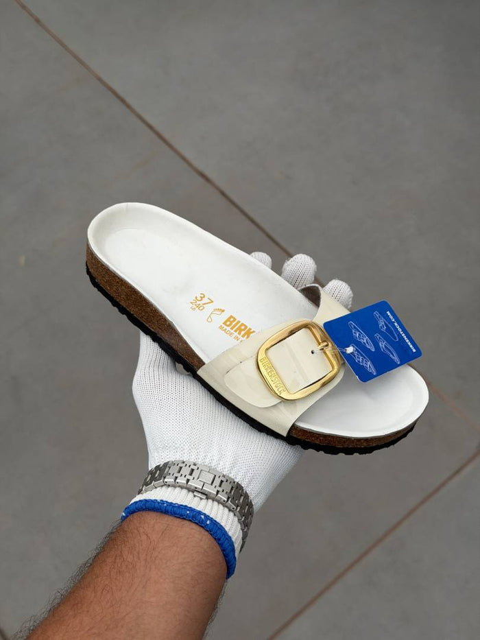 Birkenstock Madrid Big Buckle White Womens style idea