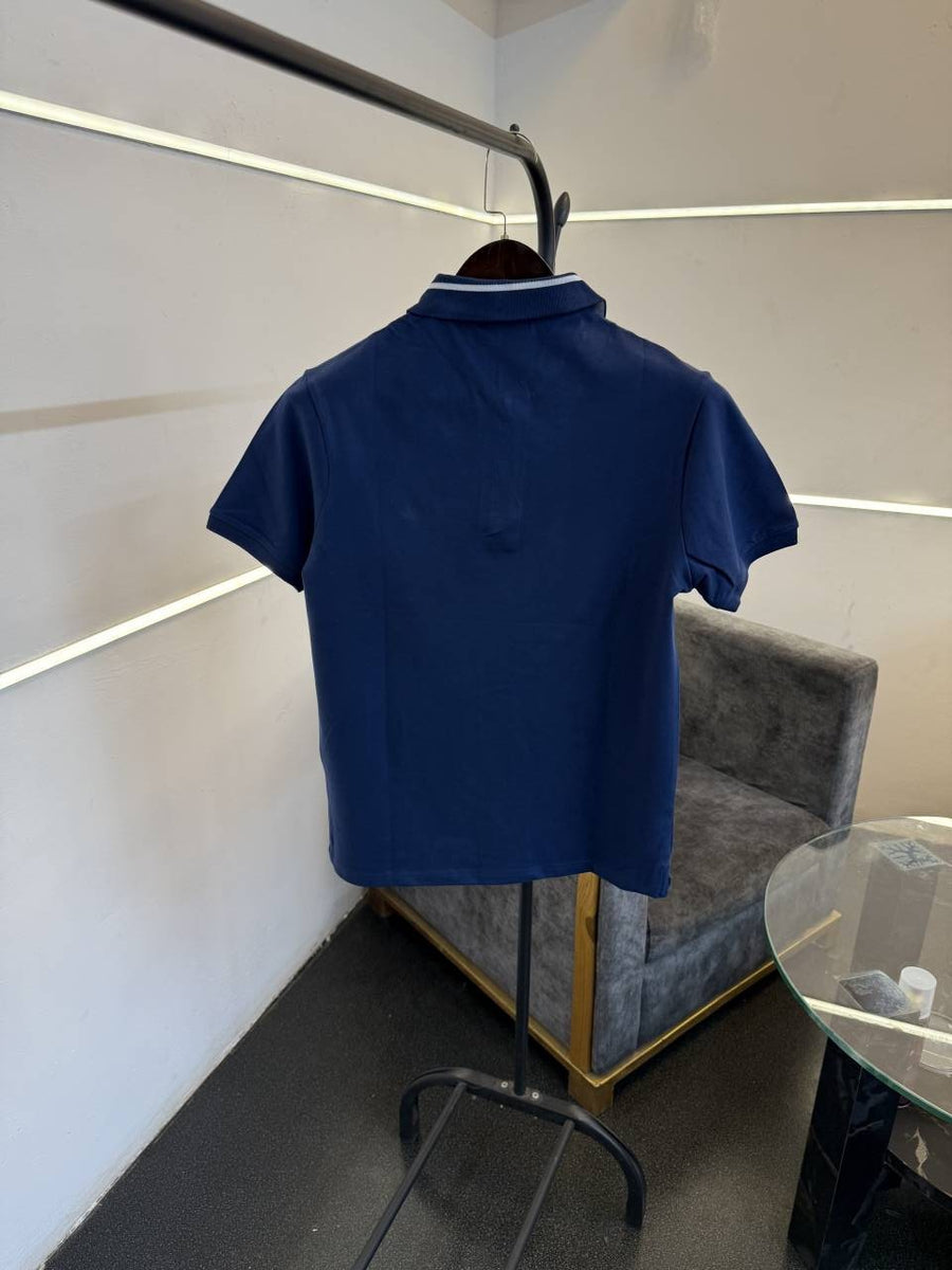 Lacoste imported polo tshirt denim blue