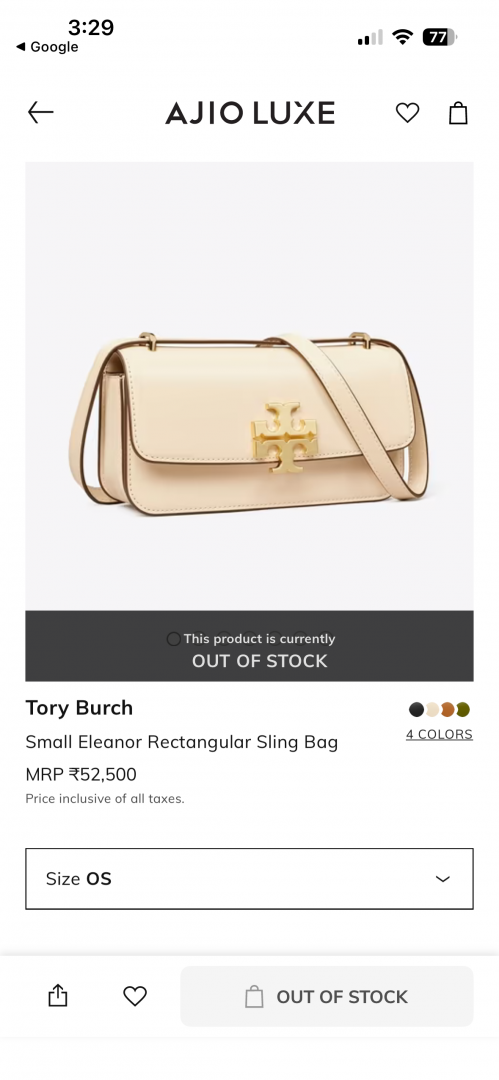 Tori Burch_Small_Eleanor_Rectangular_SlingBag_With_OriginAuldoubleBox