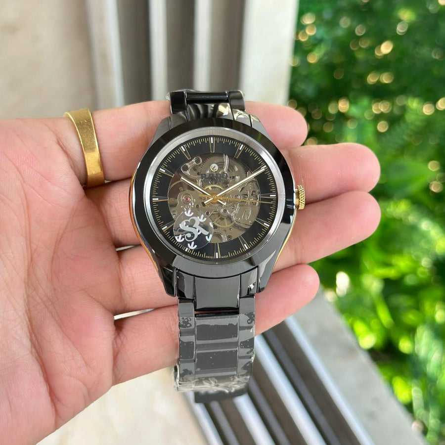 Rado Hyperchrome Skeleton Black-Silver