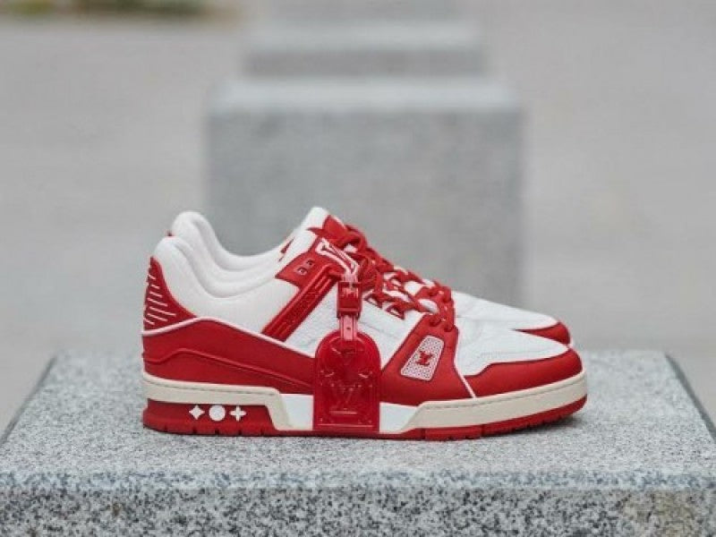 Louis Vuitton Lv Trainer Monogram Red